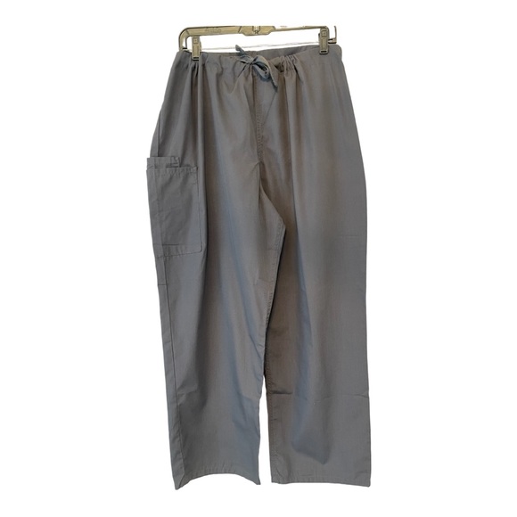 CHEROKEE Workwear Originals GRAY Men Women’s Scrubs Pants Drawstring Cargo sz:XL - Picture 10 of 10